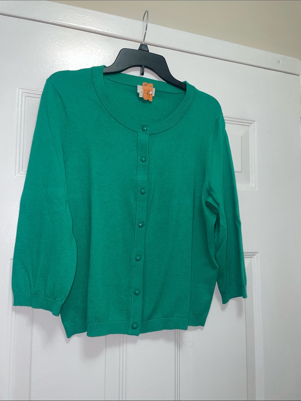 kate spade ♠️ Green Button-Front Cardigan